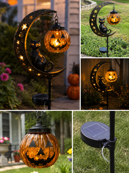🎃 Halloween Early Bird Sale | 49% OFF Pumpkin Moon Garden Stake Light