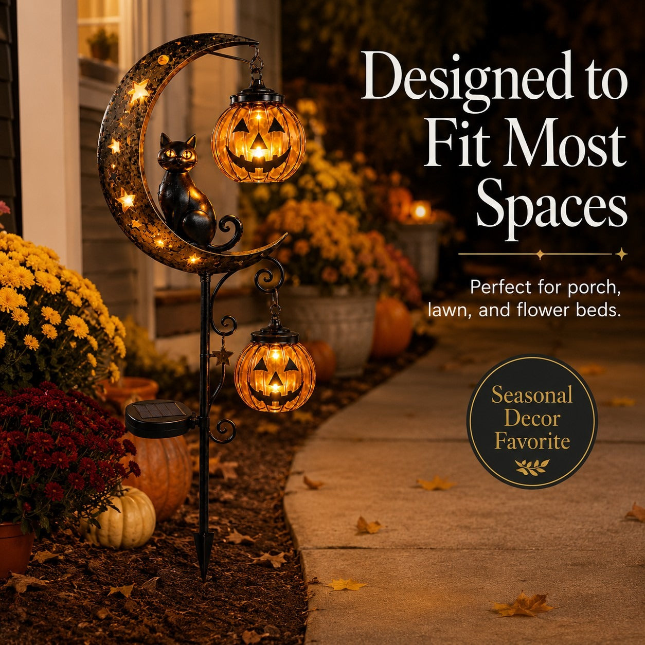 🎃 Halloween Early Bird Sale | 49% OFF Pumpkin Moon Garden Stake Light