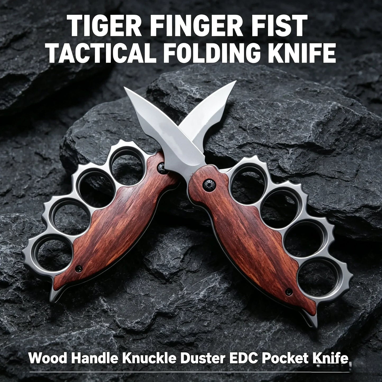 🔥Limited Time-50% OFF🔥Tiger Finger Fist Tactical Folding Knife🗡️