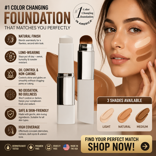 Achandise™ Korean Color-Changing Foundation stick