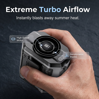 🌞Summer Hot Sale-50% OFF 🌟 High-Speed Portable Cooling Fan (Waist-mounted/Handheld)
