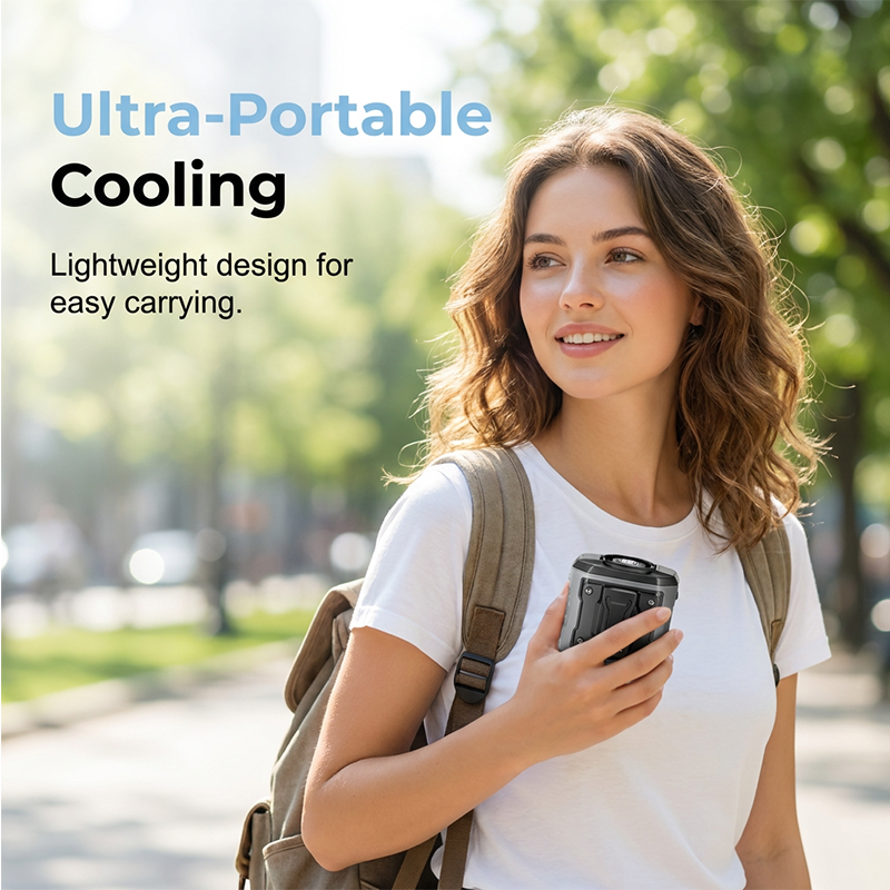 🌞Summer Hot Sale-50% OFF 🌟 High-Speed Portable Cooling Fan (Waist-mounted/Handheld)