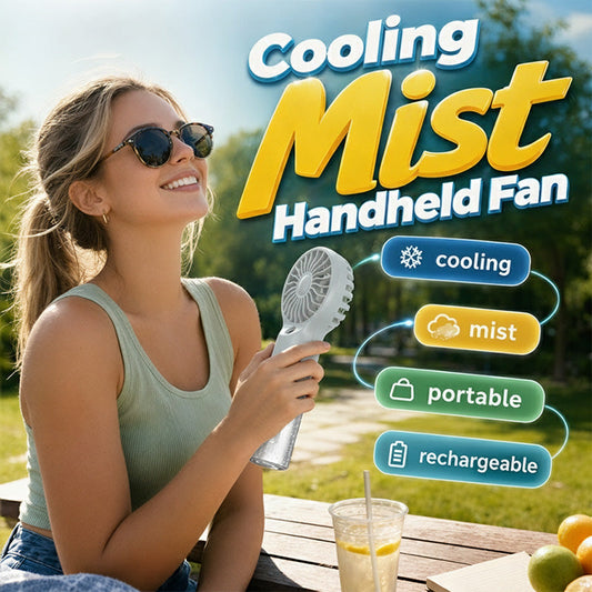 🏖️🌞Summer New Hot Selling🎁❄️Portable Handheld Mist Cooling Fan💦