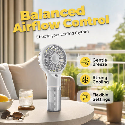 🏖️🌞Summer New Hot Selling🎁❄️Portable Handheld Mist Cooling Fan💦