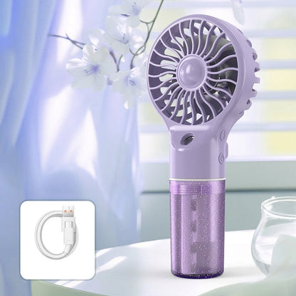🏖️🌞Summer New Hot Selling🎁❄️Portable Handheld Mist Cooling Fan💦
