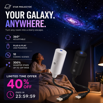 ✨ Plug-and-Play HD Star Projector 🥳50,000+ Happy Users